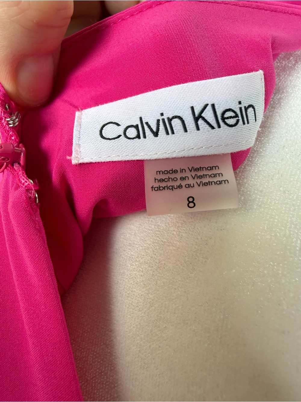 Calvin Klein pink midi dress - Picture 3 of 4